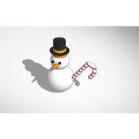 İki Bastonlu Kardan Adam (Bu ürün Sadece Plastik parçadır - Almadan Önce Soru Sorabilirsiniz)