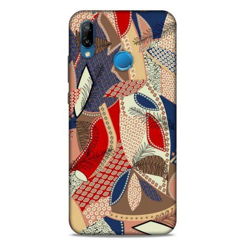Lopard Huawei P20 Lite Uyumlu Kılıf Soyut Sanat (41) Baskılı Tank Kılıf