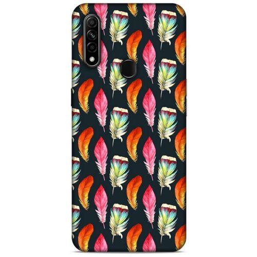 Oppo A31 Kılıf Desenli Özel Seri Tüyler (49) Ultra Silikon Kılıf