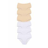 6 Adet Tutku Kadın Yüksek Bel Bato Kalın Lastik Külot S9