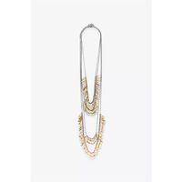 4'LÜ METAL PLAKA KOLYE - Altın