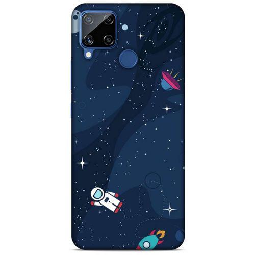 Realme C15 Uyumlu Kılıf Mavi Delisi (23) Ultra Koruma Kılıfı Nasa