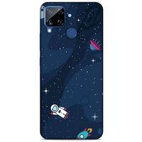 Realme C15 Uyumlu Kılıf Mavi Delisi (23) Ultra Koruma Kılıfı Nasa