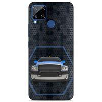 Lopard Oppo Realme C15 Uyumlu Kılıf PickUpX (8) Baskılı Kılıf Gece Mavi