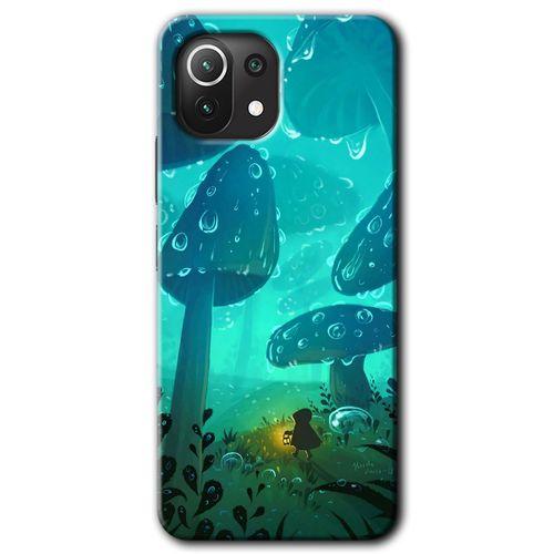 Xiaomi Mi 11 Lite Kılıf HD Desen Baskılı Arka Kapak - Silhoutte Dropss + Kırılmaz Cam