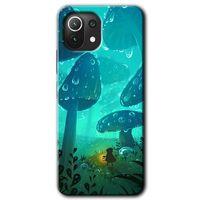 Xiaomi Mi 11 Lite Kılıf HD Desen Baskılı Arka Kapak - Silhoutte Dropss + Kırılmaz Cam