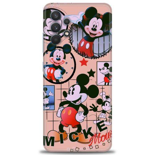 Samsung Galaxy A32 Kılıf HD Baskılı Kılıf - Mickey Mouse + Tam Ekran Koruyucu