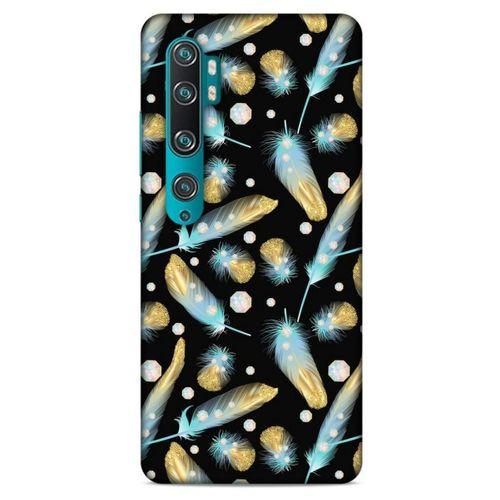 Xiaomi Mi Note 10 Kılıf Desenli Özel Seri Tüyler (26) Tpu Silikon Kılıf