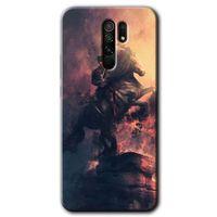 Redmi 9 Kılıf HD Desen Baskılı Arka Kapak - Atatürk Portre + Kırılmaz Cam