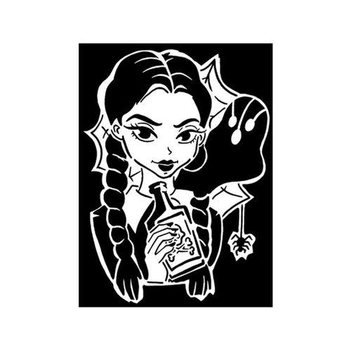 - Çarşamba Addams Şablon 8 2D (Bu ürün Sadece Plastik parçadır - Almadan Önce Soru Sorabilirsiniz)