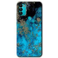 GM 21 Plus Kılıf HD Desen Baskılı Arka Kapak - Klas Mermer + Kırılmaz Cam