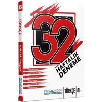 8. Sınıf Türkçe 32 Haftalık Deneme Pruva Akademi