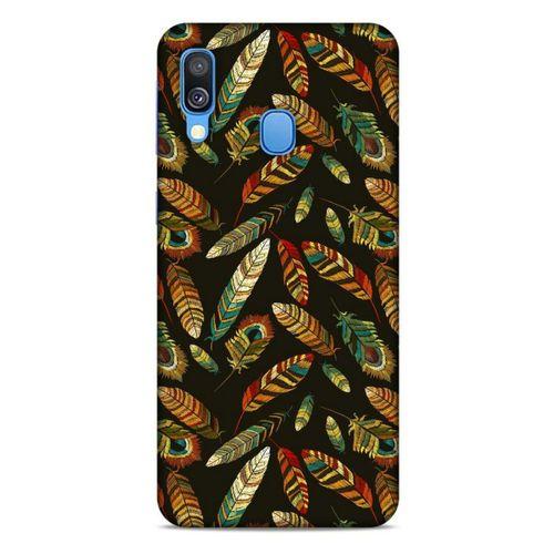 Samsung Galaxy A40 Kılıf Desenli Özel Seri Tüyler (9) Kılıf