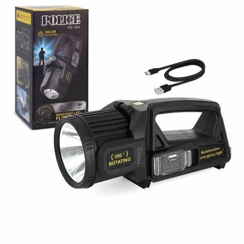 Police Ps-384 Şarjlı Güneş Enerjili Spot Fener