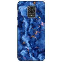 Xiaomi Redmi Note 9S Uyumlu Kılıf Mavi Delisi (7) Telefon Kılıfı Mermer