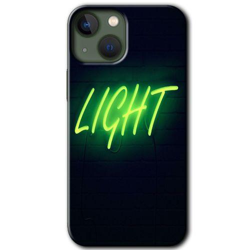 iPhone 13 HD Baskılı Kılıf + 9D Tam Ekran Koruyucu - Neon İnscription