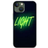 iPhone 13 HD Baskılı Kılıf + 9D Tam Ekran Koruyucu - Neon İnscription