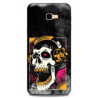 Lopard Samsung Galaxy J4 Plus Uyumlu Kılıf Tattoo's (10) Full Koruma Kılıfı Turuncu