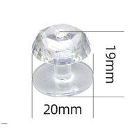 4 Adet Kristal Tasarımlı Çok Amaçlı Yapışkanlı Tutacak Buton