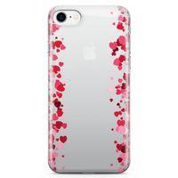 Apple iPhone 8 Kılıf Minik Kalpler Arka Kapak Koruma Desenli Full Koruyucu