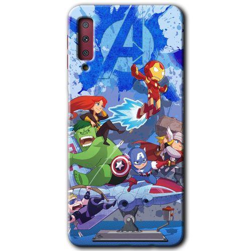Galaxy A7 2018 Kılıf HD Desen Baskılı Arka Kapak - Avengers Cartoon
