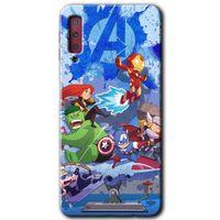 Galaxy A7 2018 Kılıf HD Desen Baskılı Arka Kapak - Avengers Cartoon
