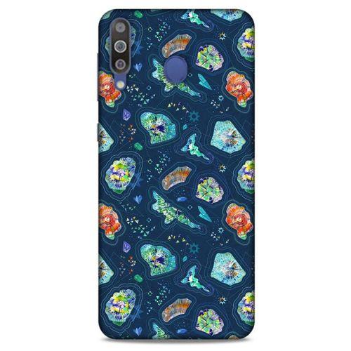 Samsung Galaxy M30 Kılıf Baskılı Özel Seri Taşlı (45) Liquid Air Kılıf