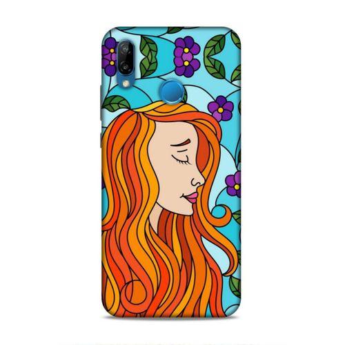 Huawei P20 Lite Uyumlu Kılıf Face'X 14 Lansman Kılıf Turuncu Saç