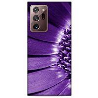 Samsung Galaxy Note 20 Ultra Uyumlu Kılıf Mor Delisi (36) Glitter Kılıf Çiçek