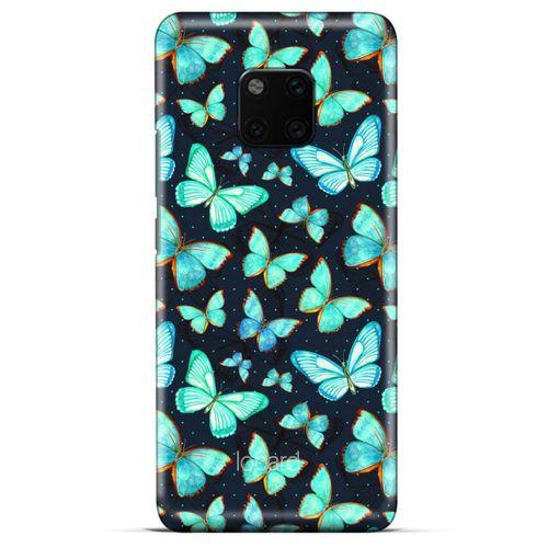 General Mobile GM 20 Kılıf Kelebek Etkisi (12) Koruyucu Silikon Beyaz Mavi