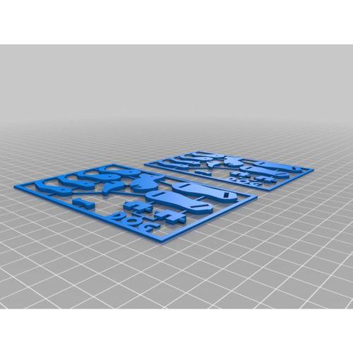 Köpek Kartı Sabit Bacaklı 3D Baskı (Bu ürün Sadece Plastik parçadır - Almadan Önce Soru Sorabilirsiniz)