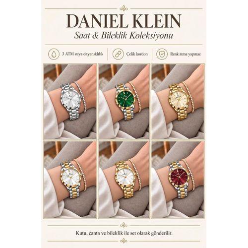 Daniel Klein Kadın Kol Saati ve Bileklik Zarif Tasarım Çelik Kordon 2 Yıl Garantili BDK.11119-2