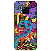 Lopard Huawei Mate 20 Pro Uyumlu Kılıf Soyut Sanat (23) Baskılı Ultra Koruma Kılıfı