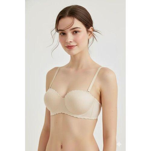 Lazer Kesim Dolgulu Telsiz  İz Yapmaz Sütyen Ten