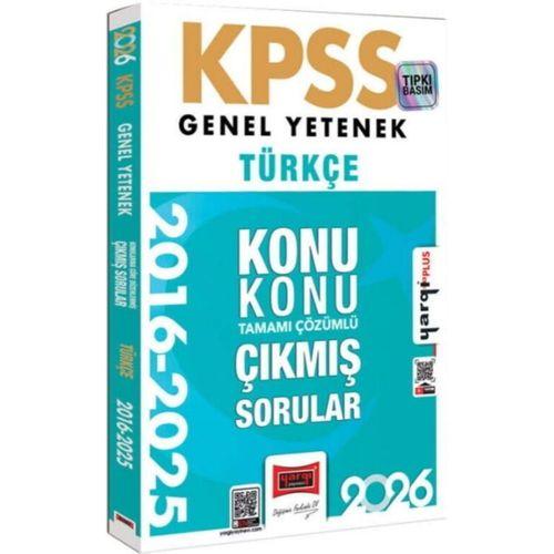 2026 KPSS Genel Yetenek Türkçe 2016 2026 Konu Konu Tamamı Çözümlü Çıkmış Sorular Yargı Yayınları
