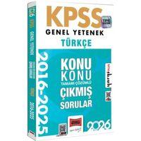 2026 KPSS Genel Yetenek Türkçe 2016 2026 Konu Konu Tamamı Çözümlü Çıkmış Sorular Yargı Yayınları