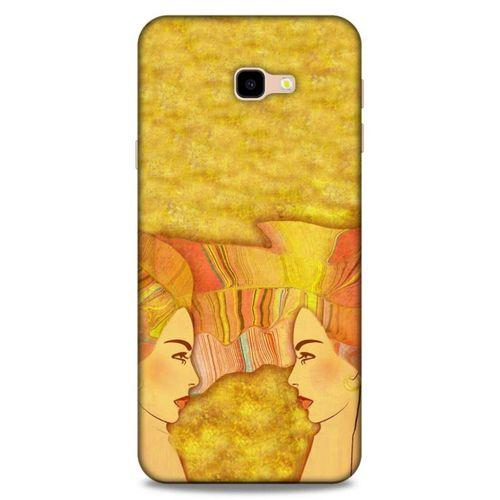 Lopard Samsung Galaxy J4 Plus Uyumlu Kılıf Sürreal Yüzler ♀ (16) Kalın Kılıf Desenli