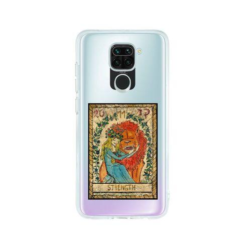 Redmi Note 9 Strenght Desenli Premium Şeffaf Silikon Kılıf