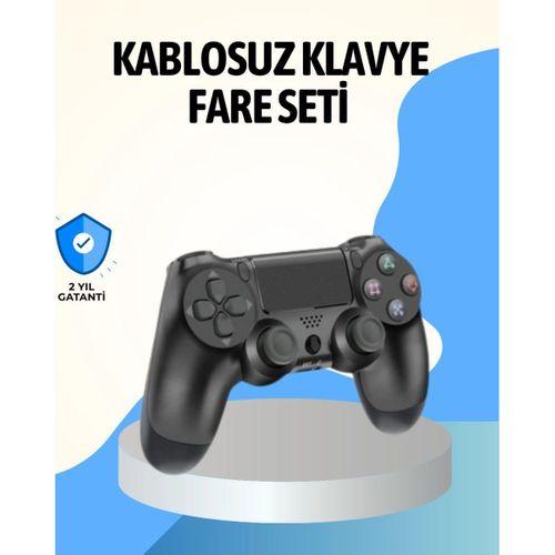 Ps4 Uyumlu Kablosuz Oyun Kolu Ergonomik Çift Titreşimli