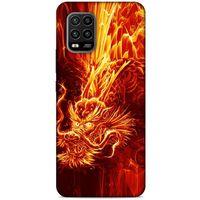 Xiaomi Mi 10 Lite Kılıf Dragons (12) Koruyucu Silikon Ateş Ejderhası