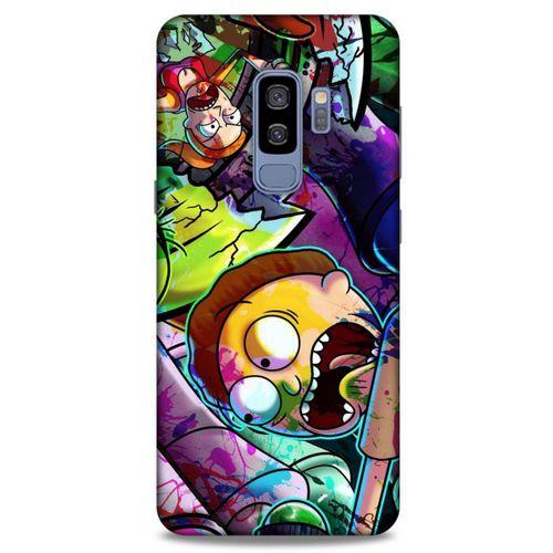 Samsung Galaxy S9 Plus Uyumlu Kılıf Rick And Morty (41) Tank Kılıf Story Train Rick