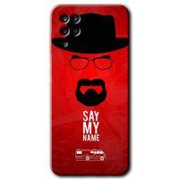 Samsung Galaxy A12 Kılıf Baskılı Kapak - Say My Name + 5D Tam Kaplayan Cam
