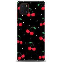 Samsung Galaxy A81 / Note 10 Lite Kılıf HD Baskılı Kılıf - Kirazlar + Tam Ekran Koruyucu