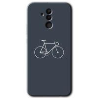 Huawei Mate 20 Lite Kılıf Baskılı Kapak - Bike + 5D Tam Kaplayan Cam