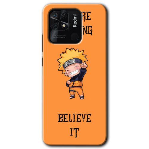 MRCİLETİSİM Xiaomi Redmi 10C Kılıf HD Desen Baskılı Arka Kapak + Temperli Cam - Kendine İnan