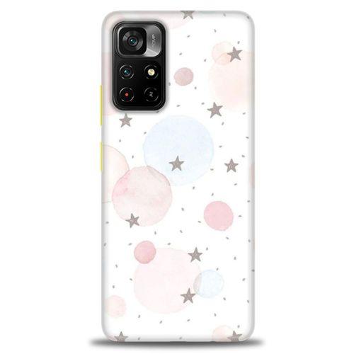 Xiaomi Redmi Note 11 Pro Plus Kılıf HD Baskılı Kılıf - Yıldız Puantiye + Tam Ekran Koruyucu