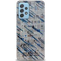 Samsung Galaxy A52 Kılıf HD Baskılı Kılıf - Gazete + Tam Ekran Koruyucu