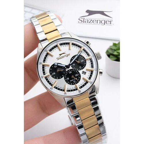 Slazenger İtalyan Tasarım Bileklik Hediyeli 2 Yıl Garantili 10 Atm Çelik Erkek Kol Saat ESE.2602.230