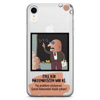 Apple iPhone XR Kılıf Caps Matematik Arka Kapak Koruma Desenli Full Koruyucu