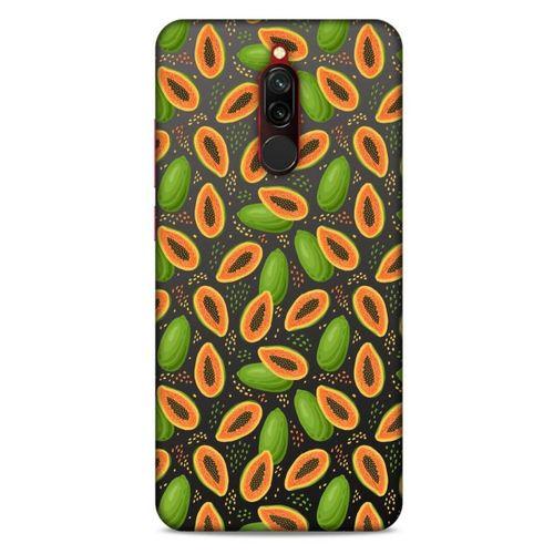 Frutix Papaya 01 Xiaomi Redmi 8 Kılıf Desenli Silikon